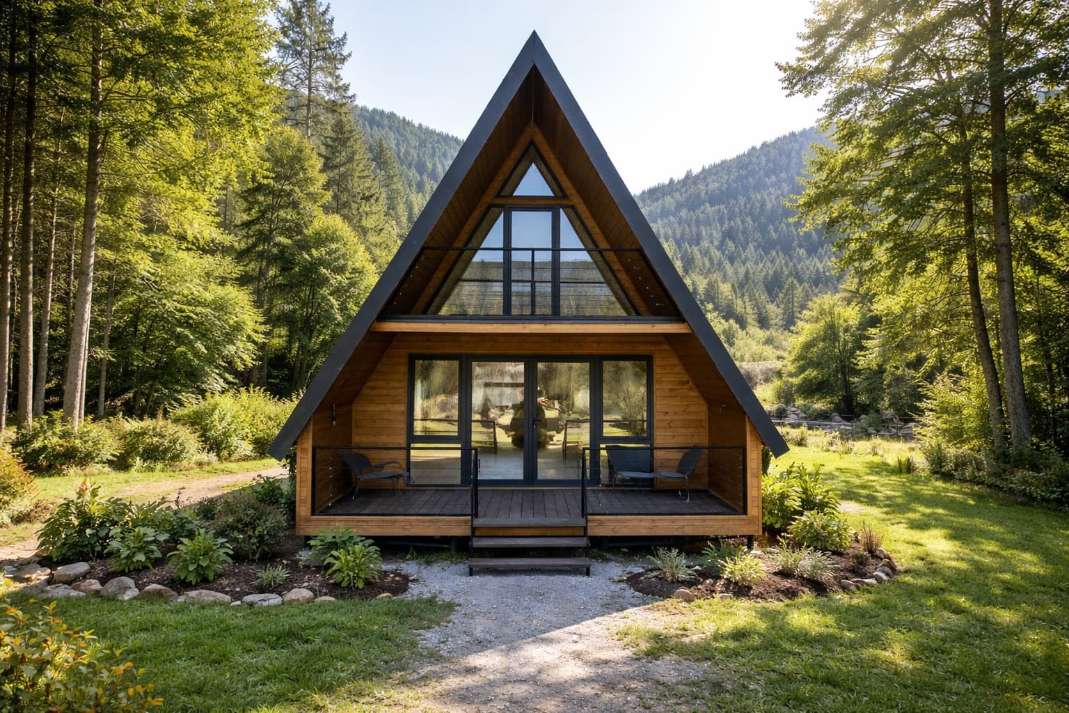 ეკოლოგიური კოტეჯი ბუნებრივ გარემოში